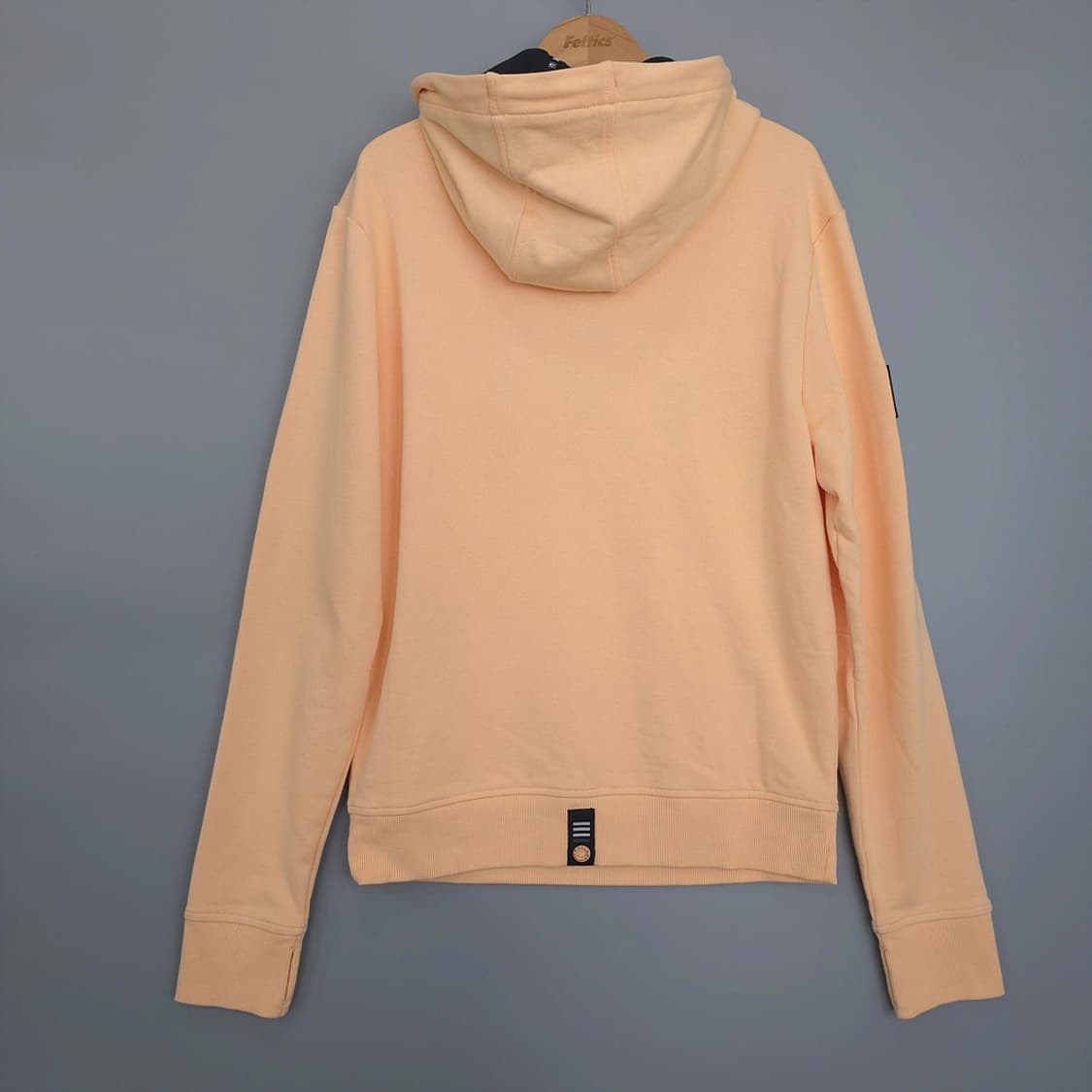 새제품)왓츠 WATTS 피치 컬러 로고 후디 M 상품이미지3