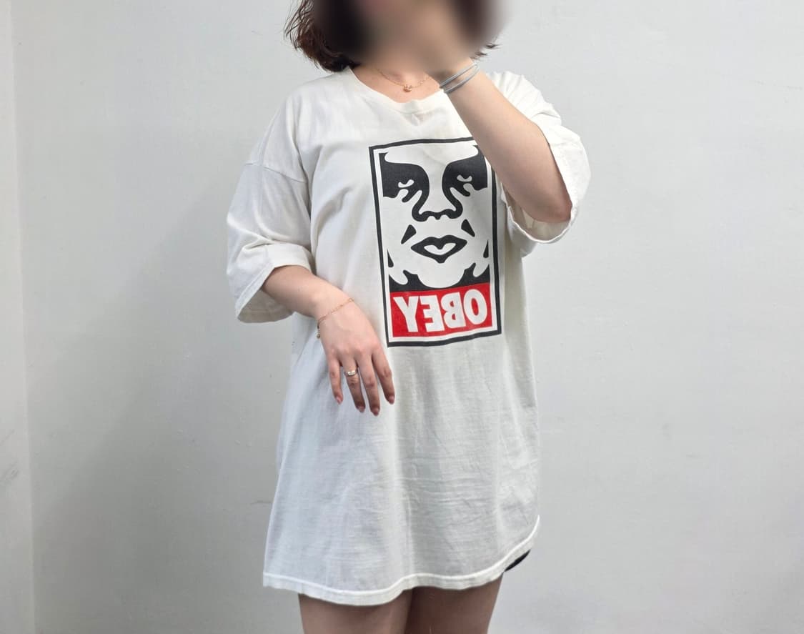 [프립]오베이 반팔티 아이보리 상품이미지3