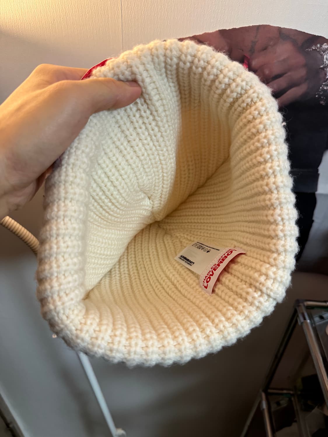 찰리 제프리 러버보이 청키 비니 아이보리 상품이미지2