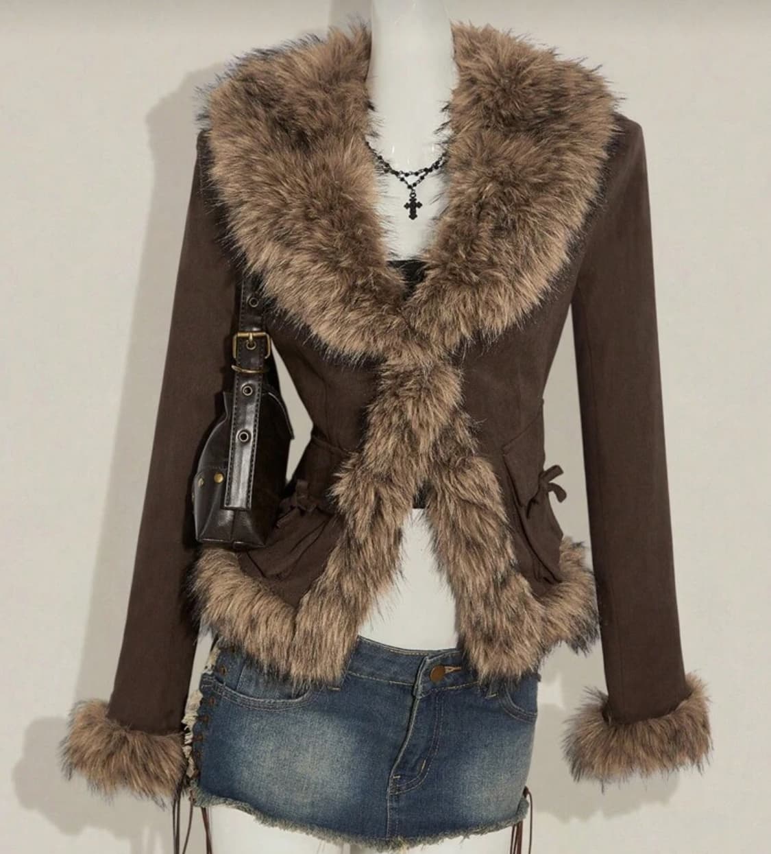 Y2k 갸루 퍼 자켓 새상품.  상품이미지2