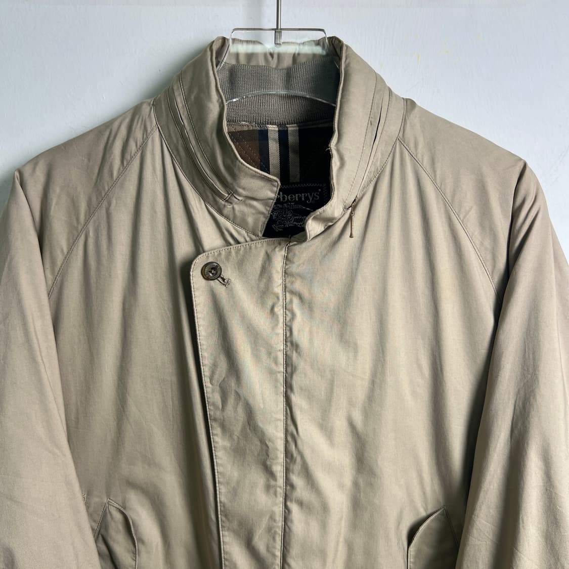 버버리 베이지 해링턴 블루종 자켓 M 상품이미지4