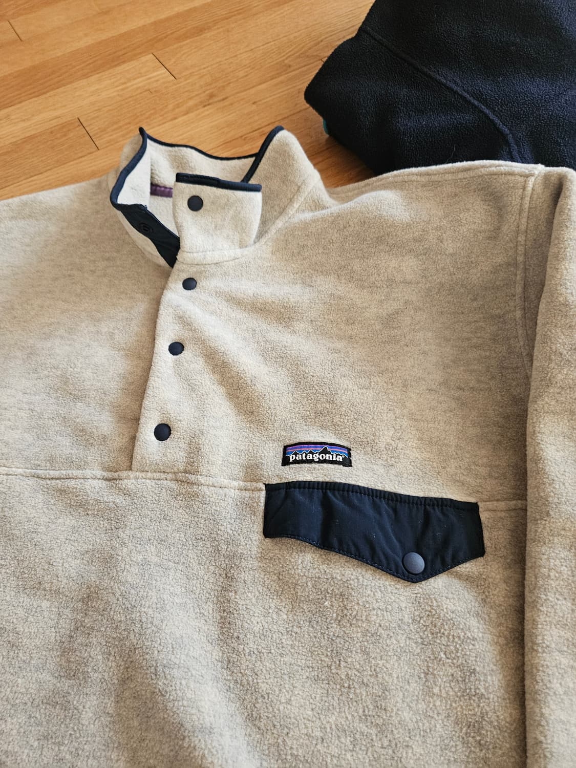 파타고니아 xl 오트밀 헤더 헤비웨이트 신칠라 아노락 플리스 후리스 상품이미지2