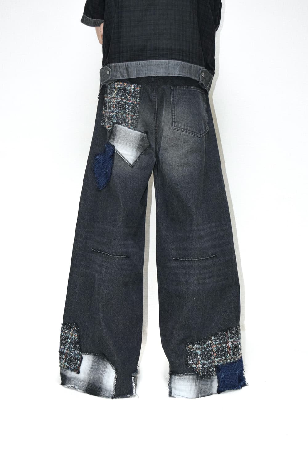 TΣist Erosion Baggy Denim Pants / Black 상품이미지9