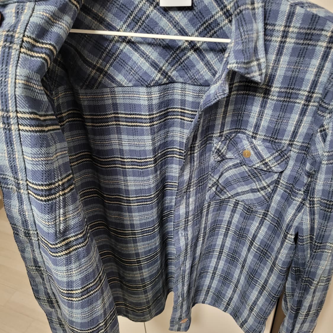 디키즈 코튼 플란넬 셔츠 SKYBLUE 상품이미지3