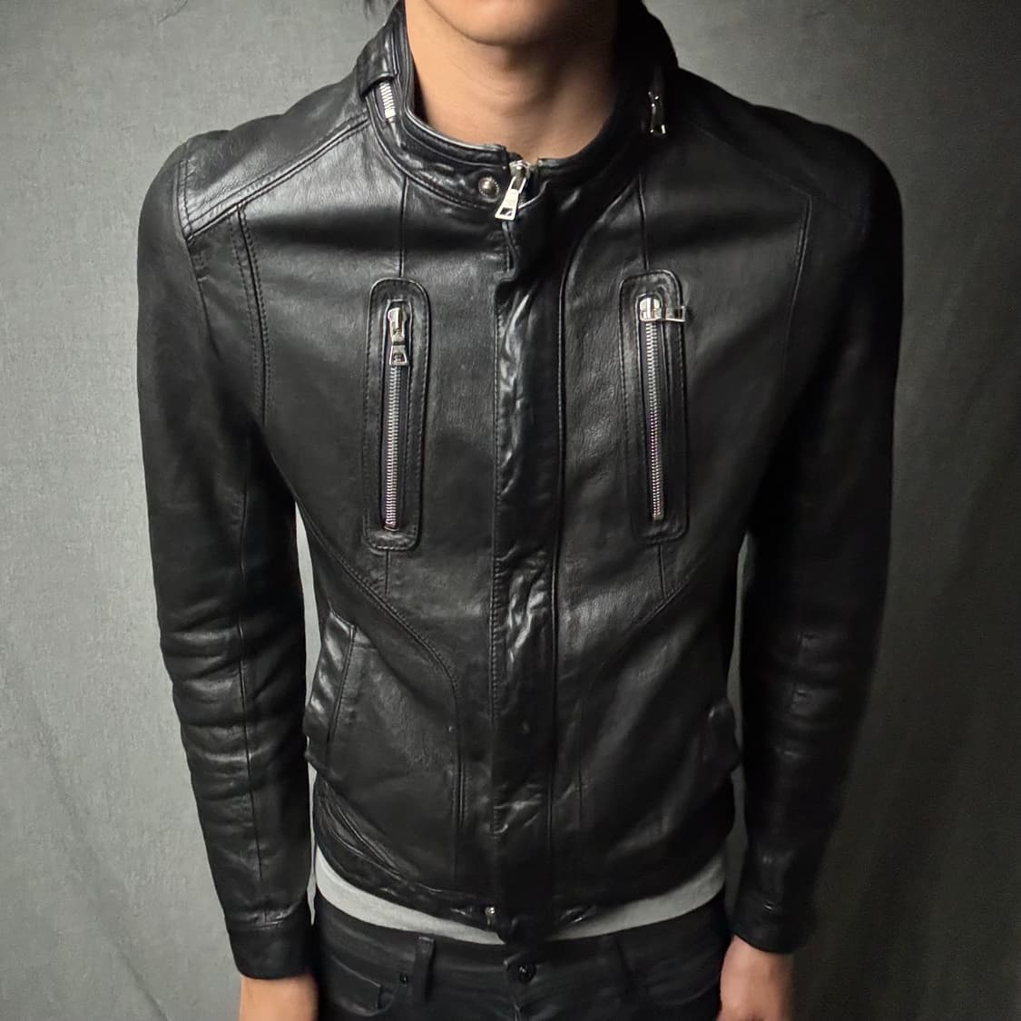 ltaly lamb skin leather jacket 상품이미지2