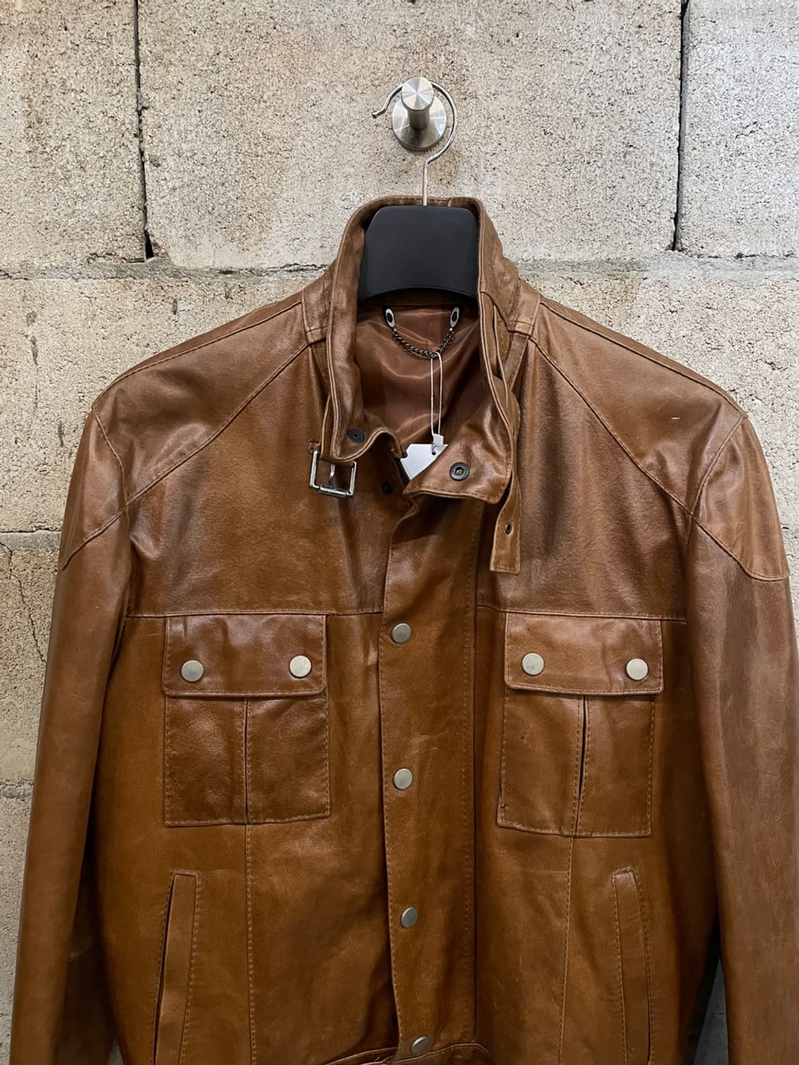 페루치 모터사이클 레더 자켓  상품이미지2