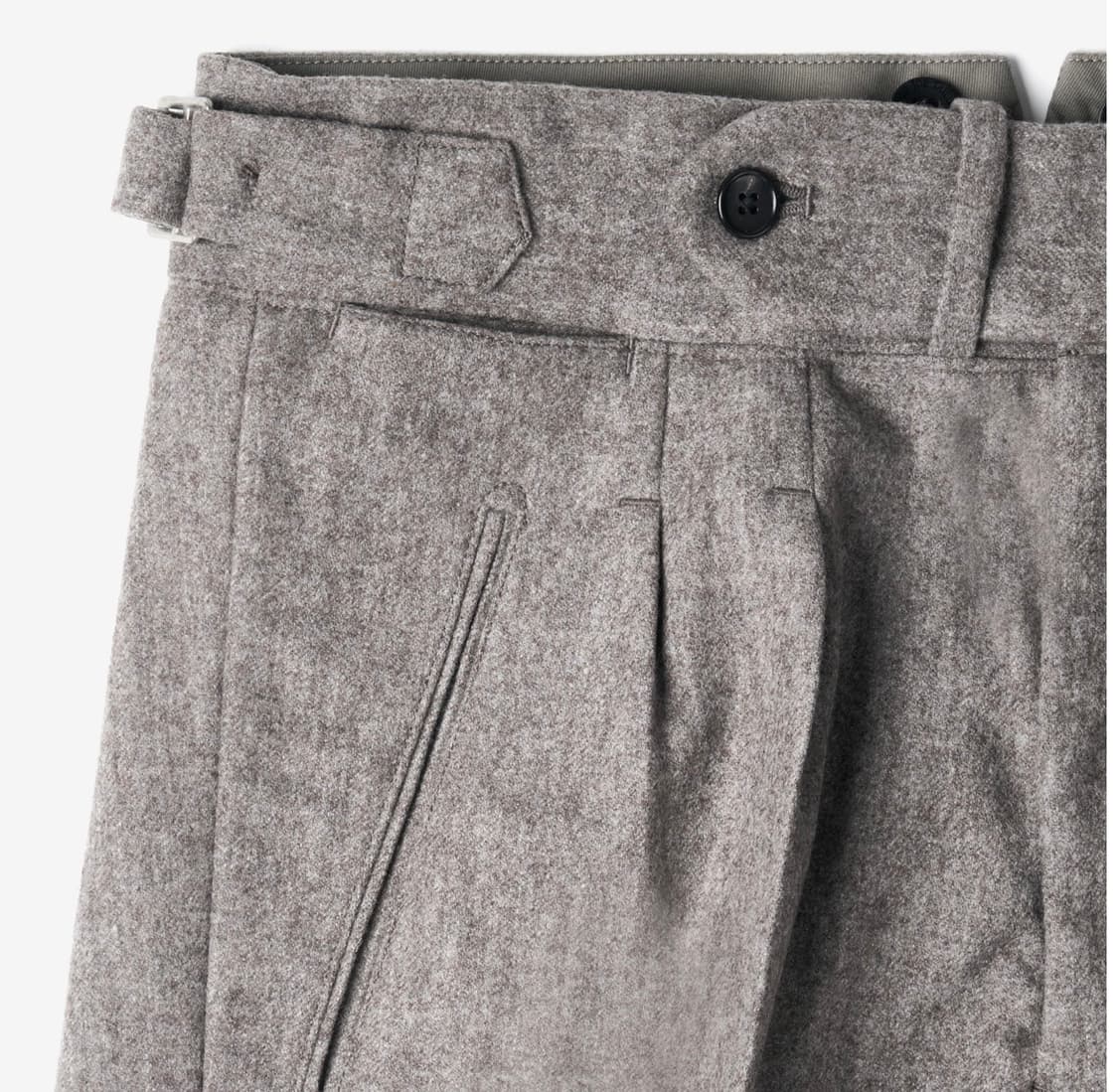 [Old Joe] 더블 플리츠 스마티 트라우저 타우페 34 상품이미지4