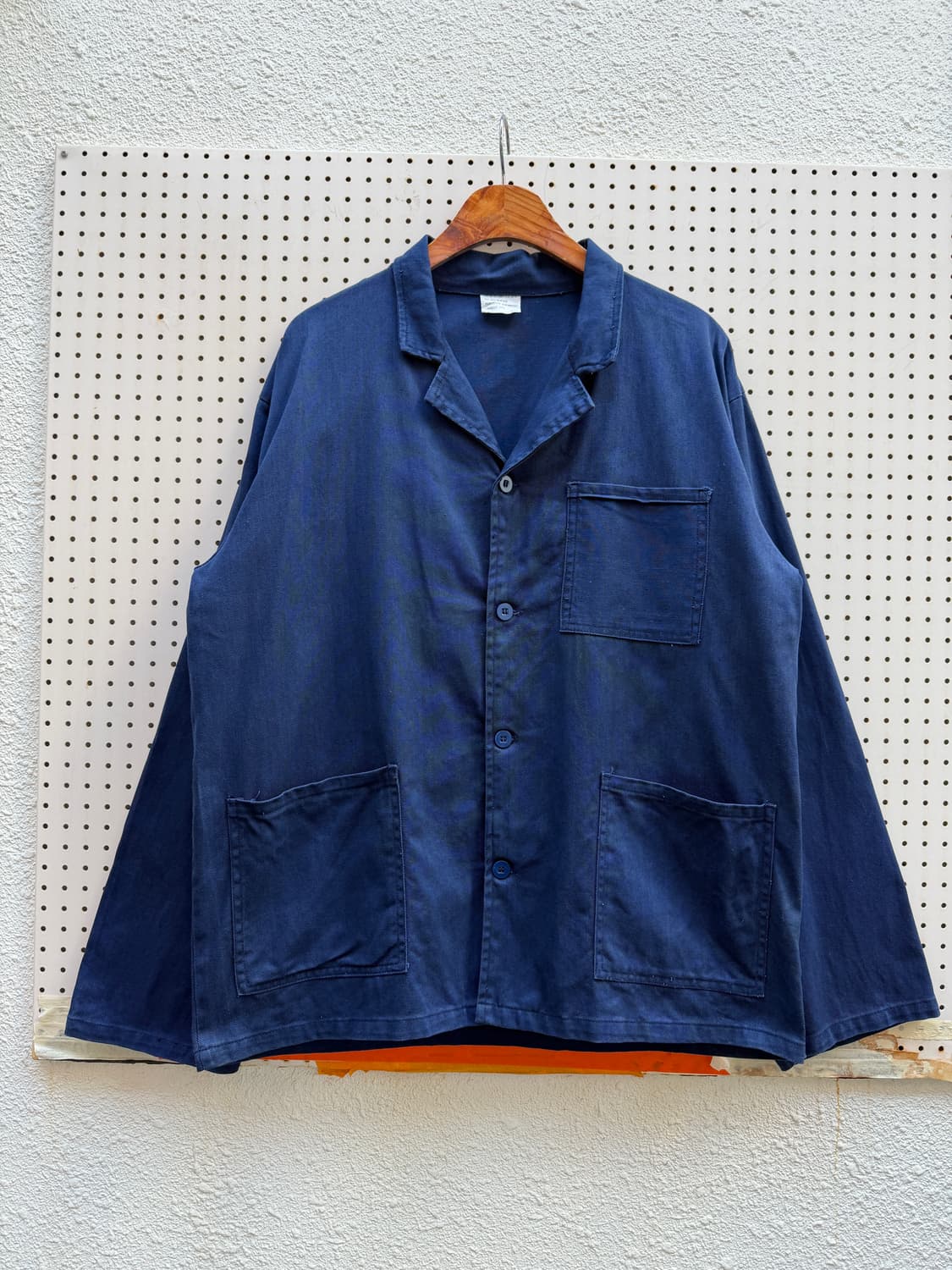 OLD VINTAGE NAVY OPEN COLLAR 프렌치워크자켓 상품이미지1