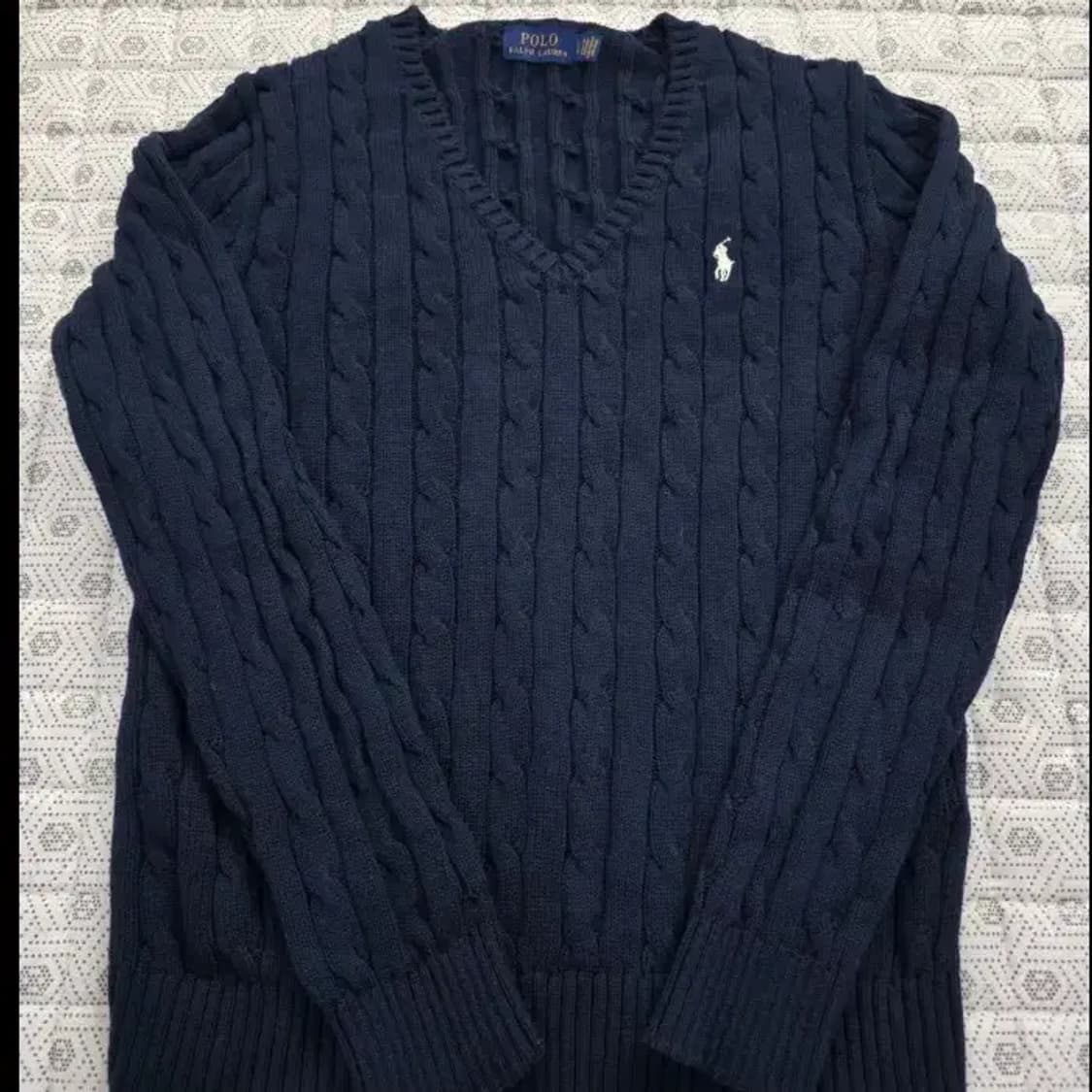 폴로 랄프로렌 꽈배기 V넥 니트 95 상품이미지1