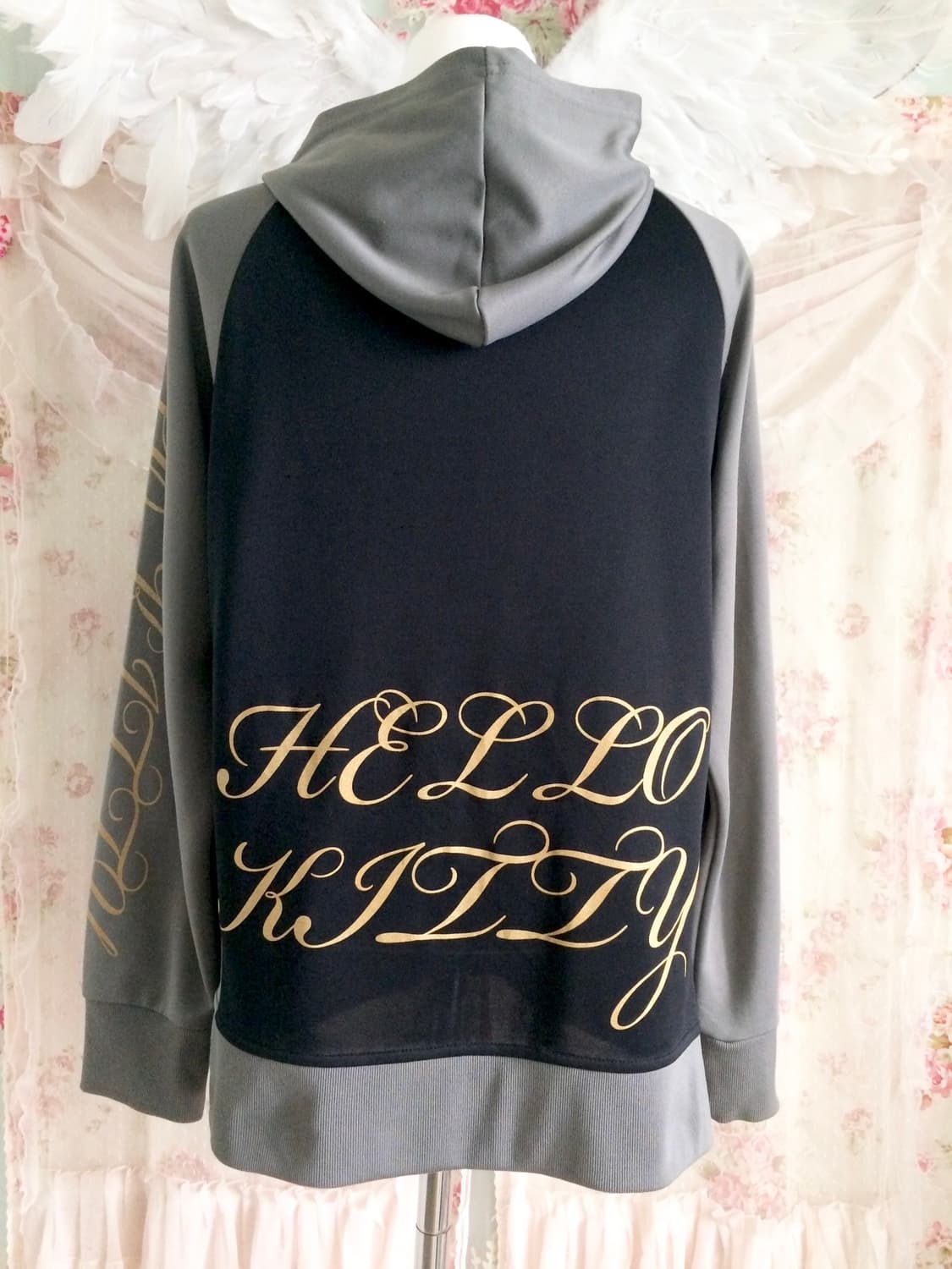 Hello kitty jersey hood zip up 상품이미지2