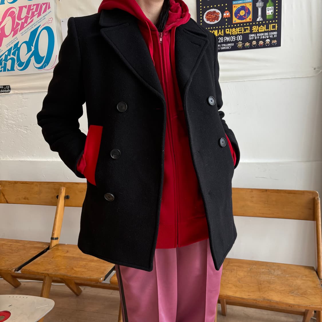 오클리 레드 후드 집업 상품이미지2