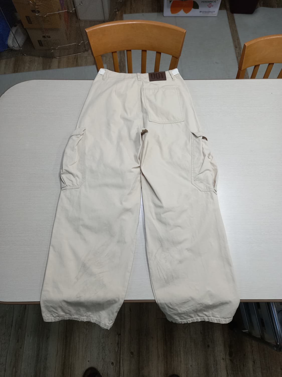 27 OOT 825 하이웨이스트 와이드카고 베이지 27-585 상품이미지2