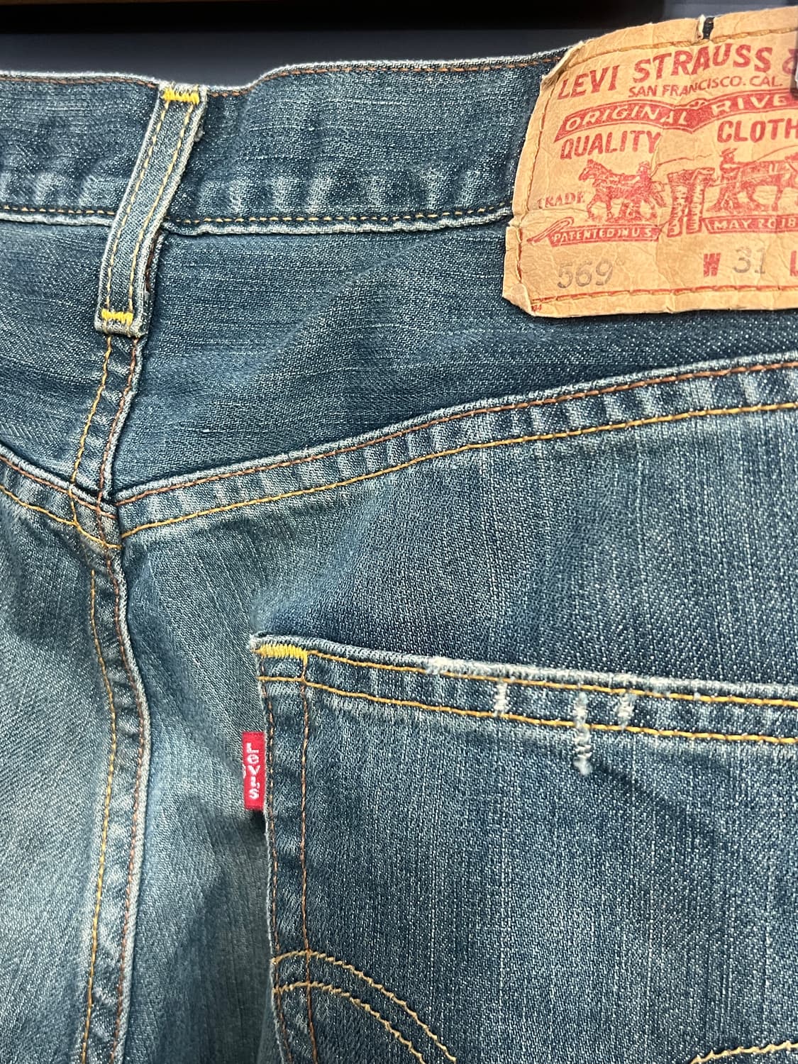 00‘s Levis 리바이스 569 루즈 스트레이트 데님 팬츠 상품이미지3