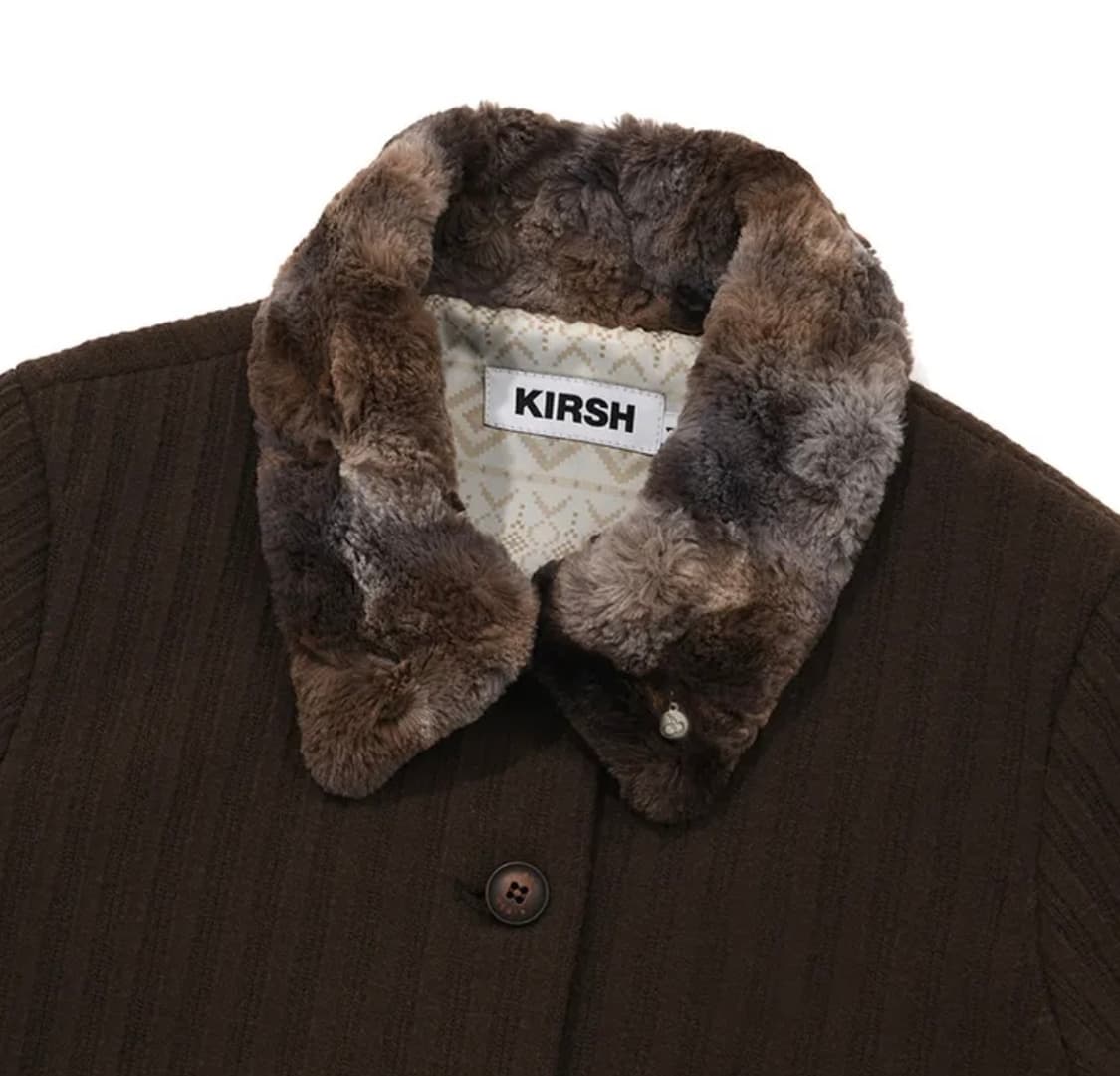 [키르시] 체리 타이다이 퍼 포인트 자켓 브라운 상품이미지2