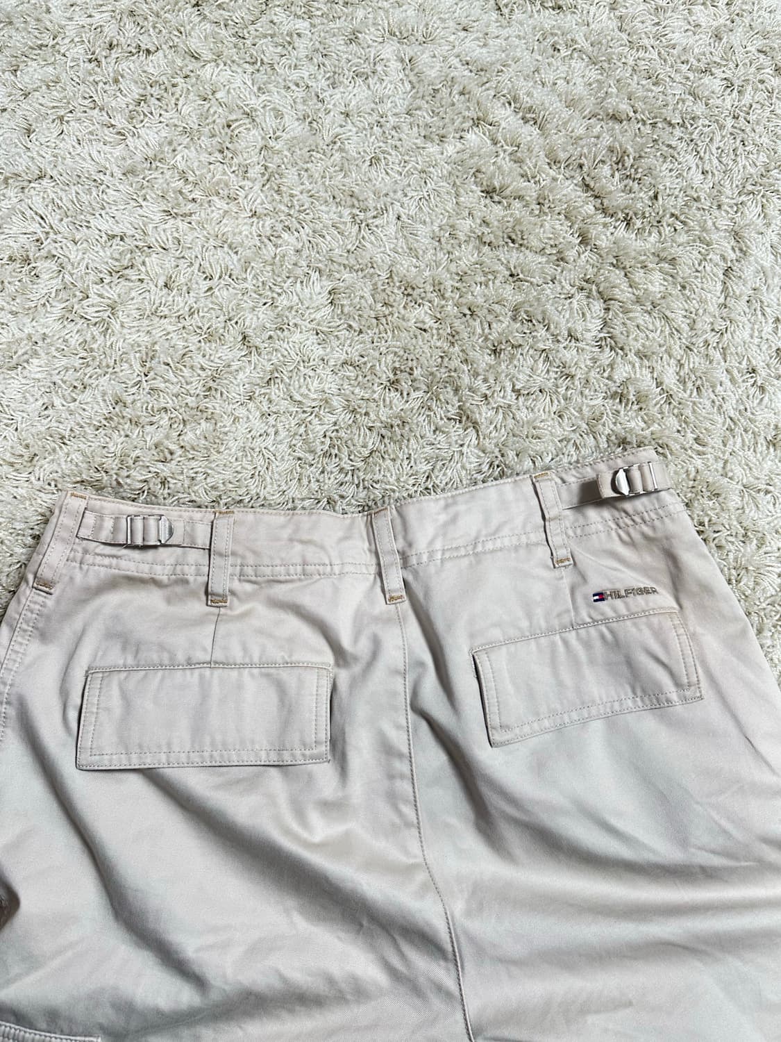 타미힐피거 빈티지 더블포켓 와이드 카고 팬츠 베이지 상품이미지4