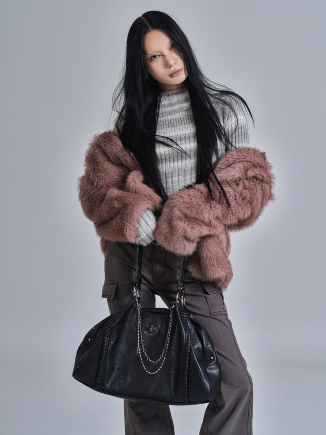 애즈온 보니타 빅 백_블랙 상품이미지2