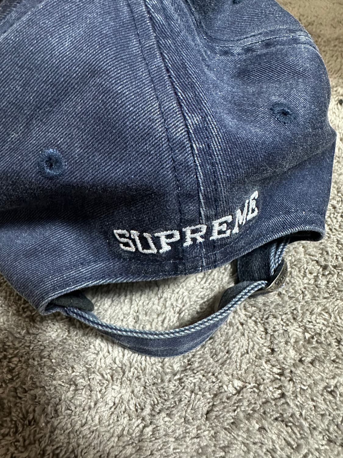 23FW 슈프림 피그먼트 프린트 s로고 네이비 상품이미지4