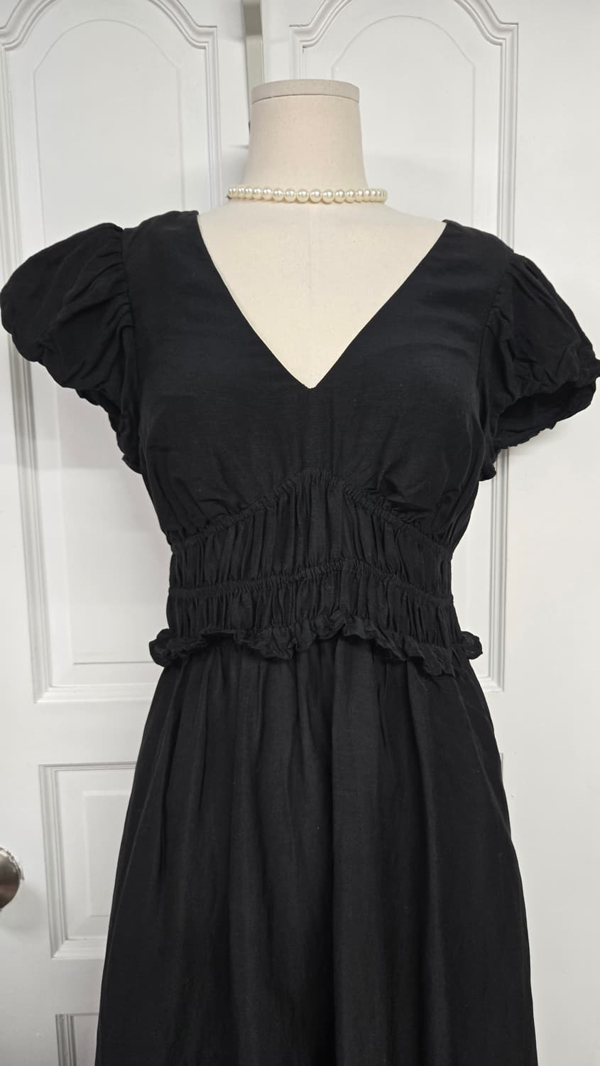 앤아더스토리즈 블랙 롱원피스 상품이미지3