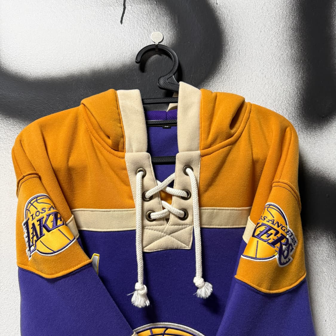 빅사이즈 NBA 레이커스 코비 브라이언트 마킹 자수 패치 하키 후드티 상품이미지4