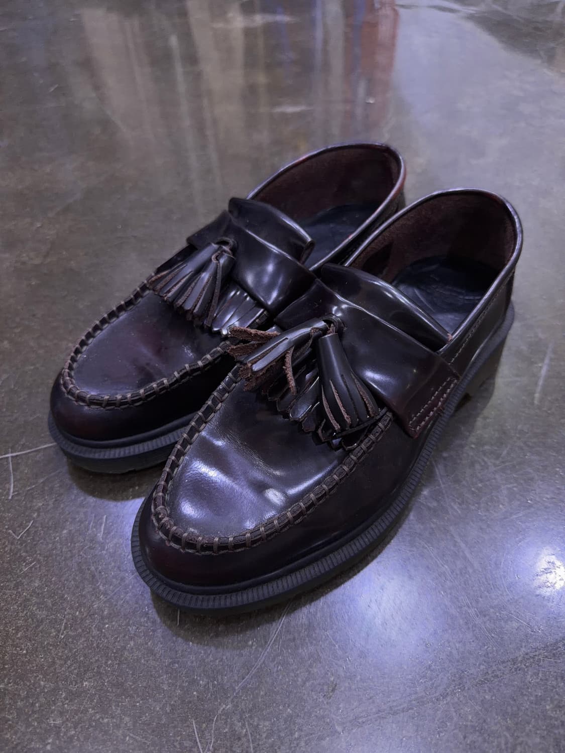 닥터마틴 아드리안 태슬로퍼 체리레드 슈즈 230 상품이미지1