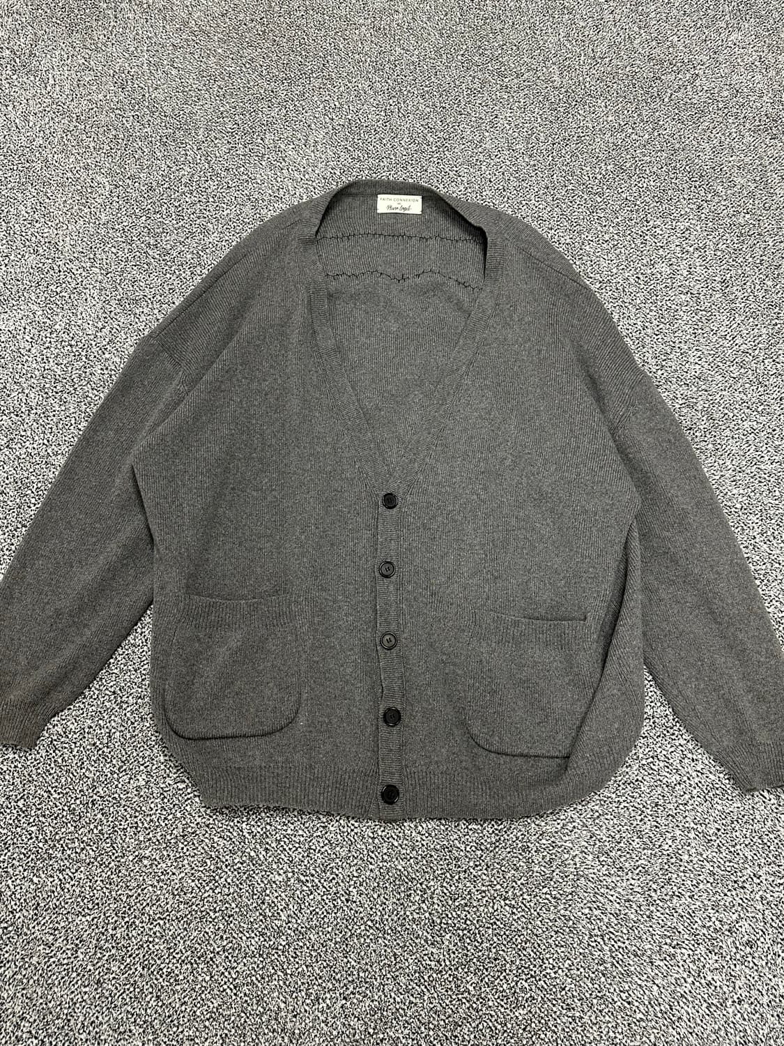 페이스커넥션 빅사이즈 니트 가디건 상품이미지1