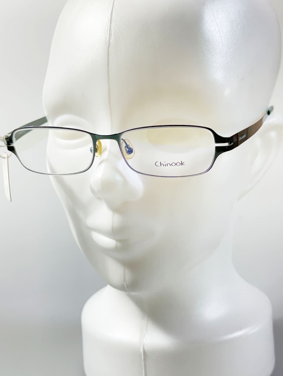 CHINOOK 그린 메탈 슬림 스퀘어 빈티지 안경 상품이미지8