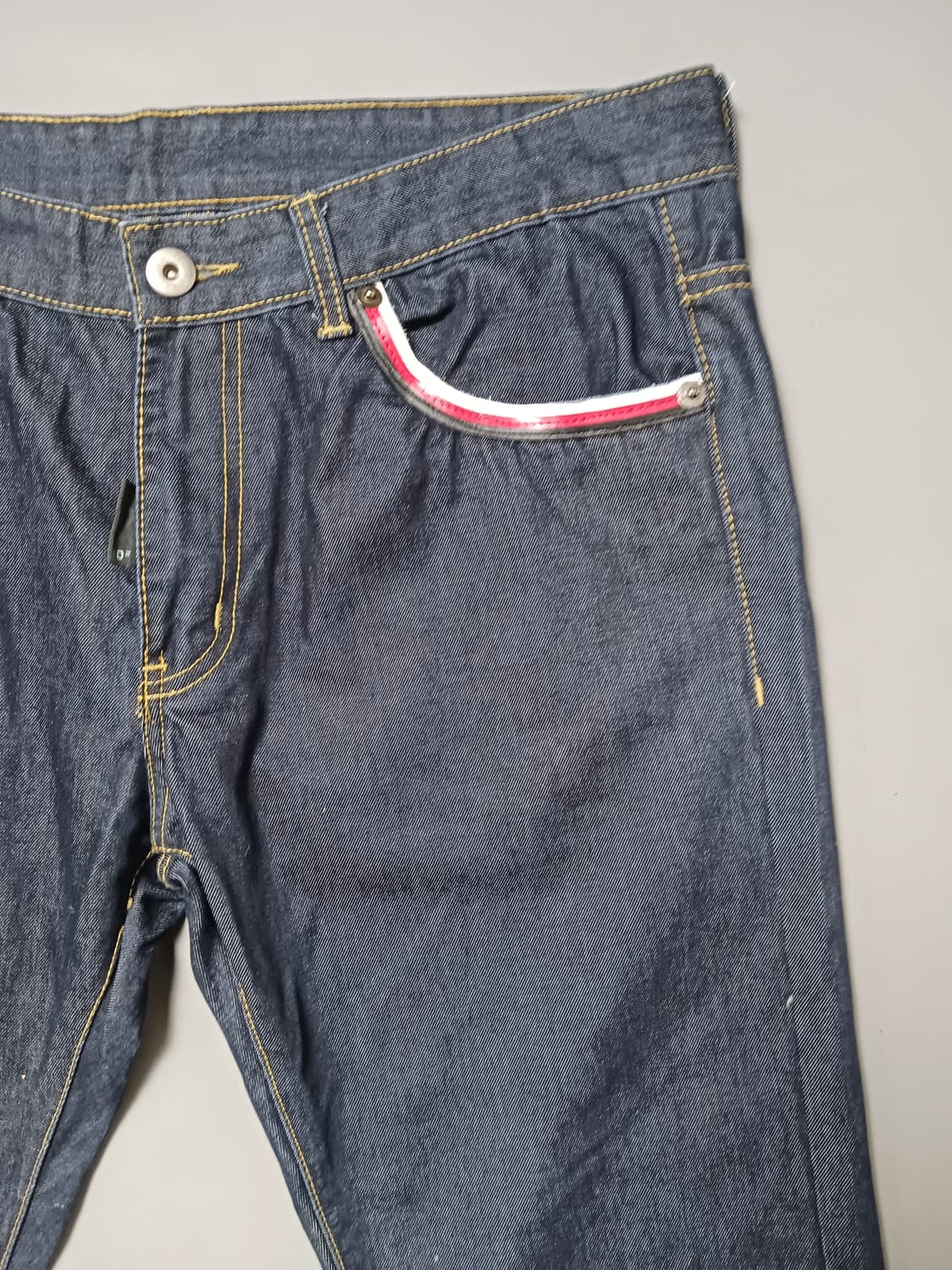 [36] 빈티지 D2 진청생지 삼선 레귤러진 청바지 상품이미지4