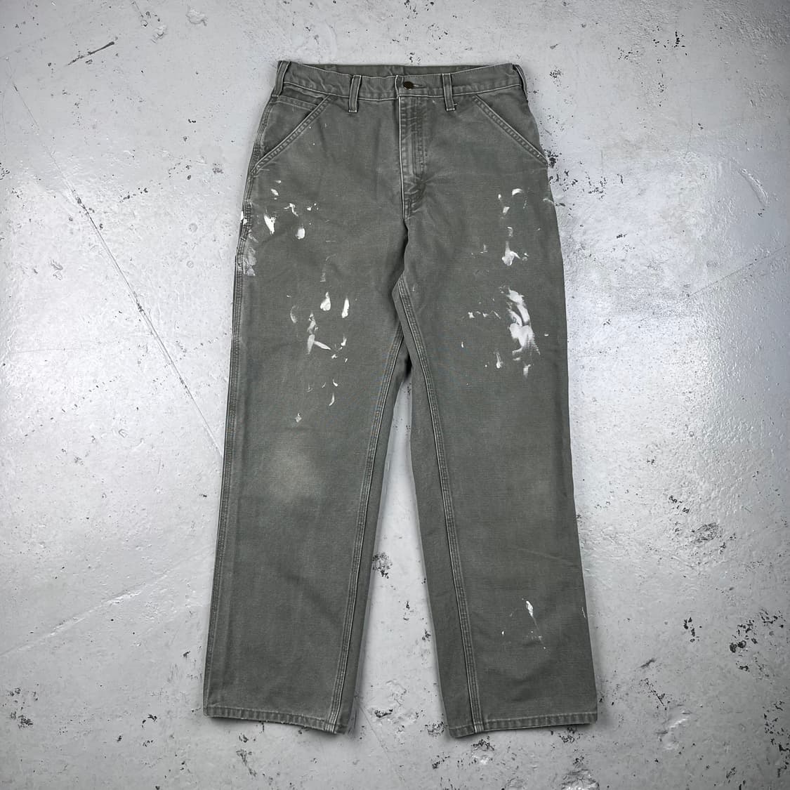 칼하트 모스그린 싱글니 painted 카펜터 팬츠 B11MOS 상품이미지2