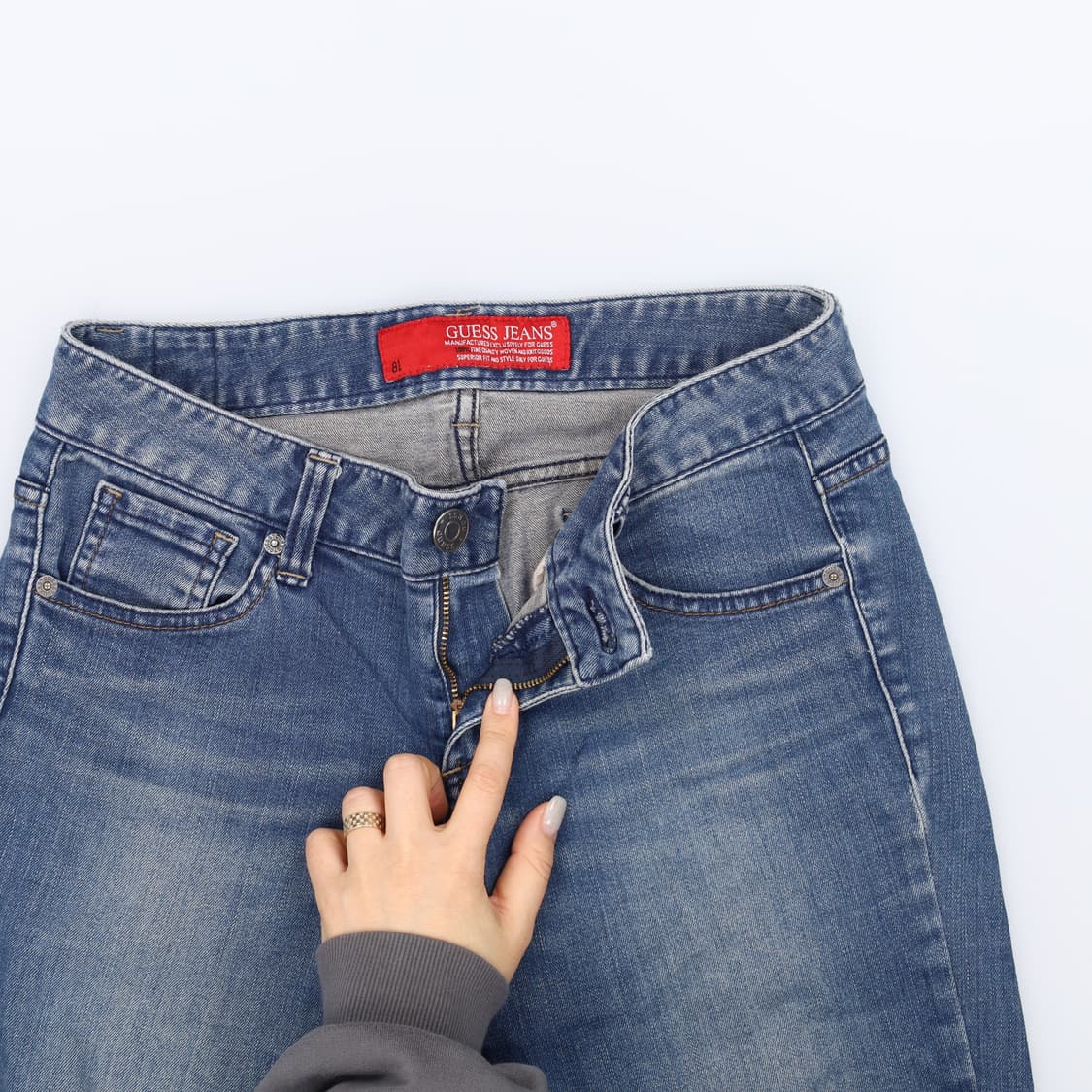 [81] 게스 워싱 데님 팬츠 바지 1211J1 상품이미지4