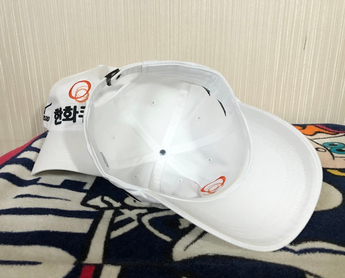 미즈노 한화큐셀골프단 프로골퍼 모자/캡(화이트) 상품이미지8