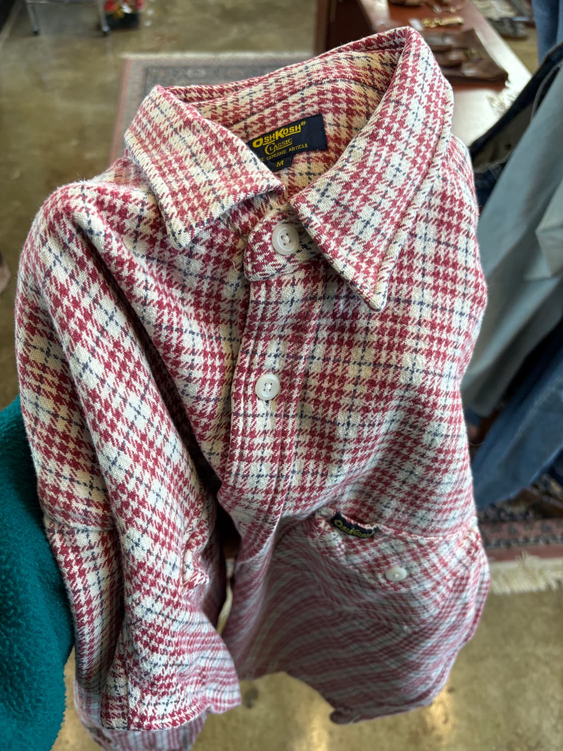 Oshkosh 빈티지 체크 플란넬 셔츠 상품이미지7