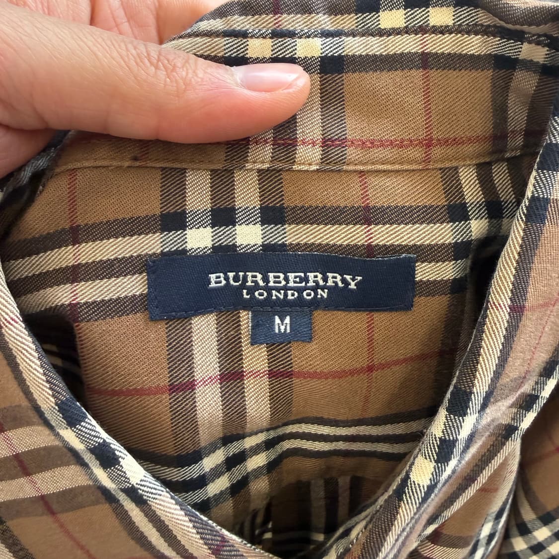 M 버버리 브라운 노바체크 셔츠 상품이미지4