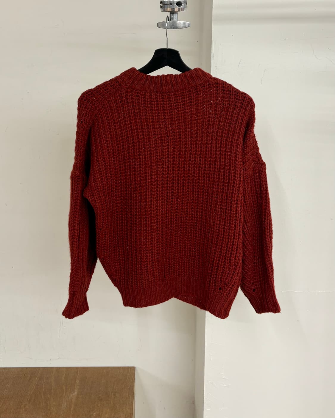 이자벨 마랑 에뚜왈 레드 청키 나운드넥 니트   상품이미지6