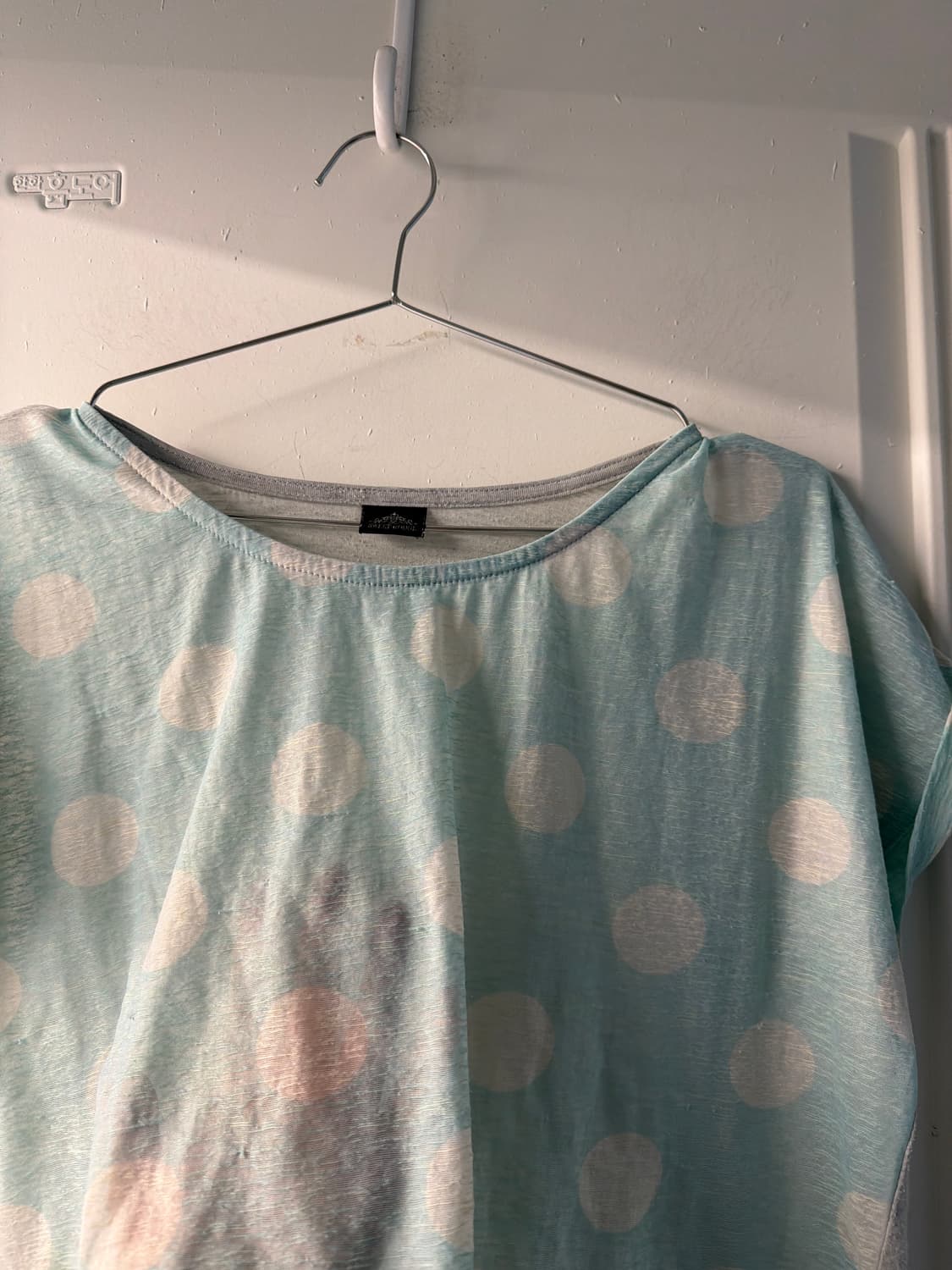 일본빈티지 도트 시스루 세트 상품이미지8