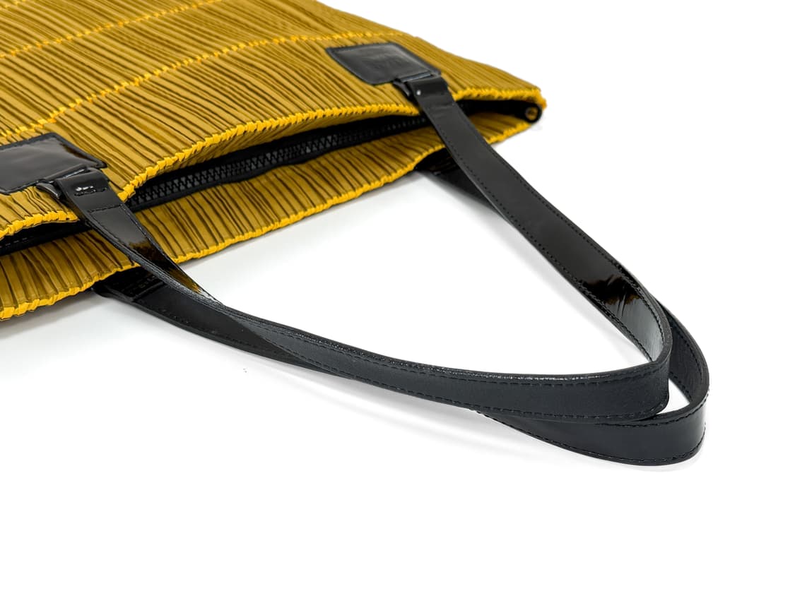 플리츠플리즈 레더 핸들 플리츠 쇼퍼백 상품이미지4