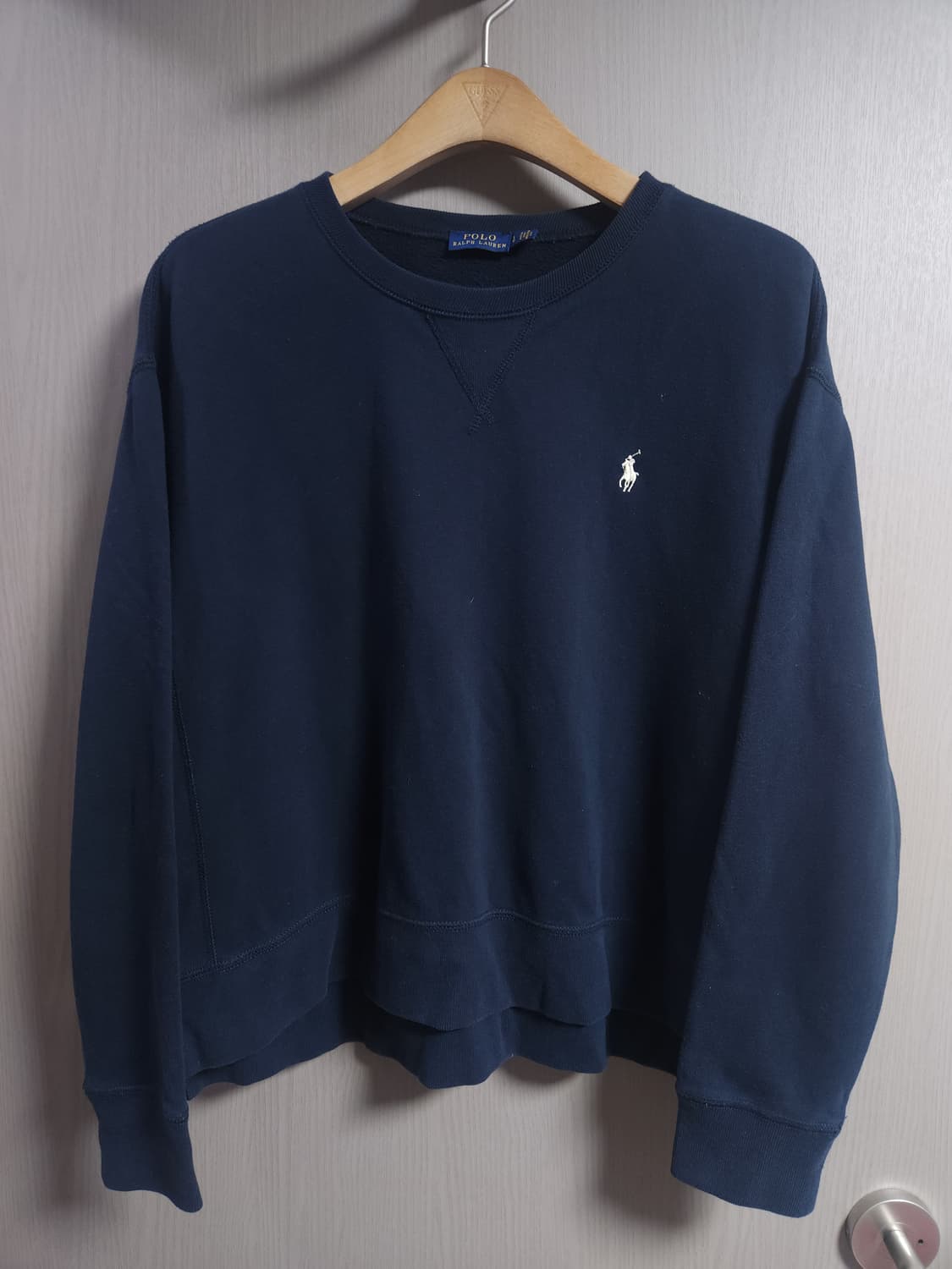 폴로 랄프로렌 기모 루즈핏 숏 맨투맨, L 상품이미지1