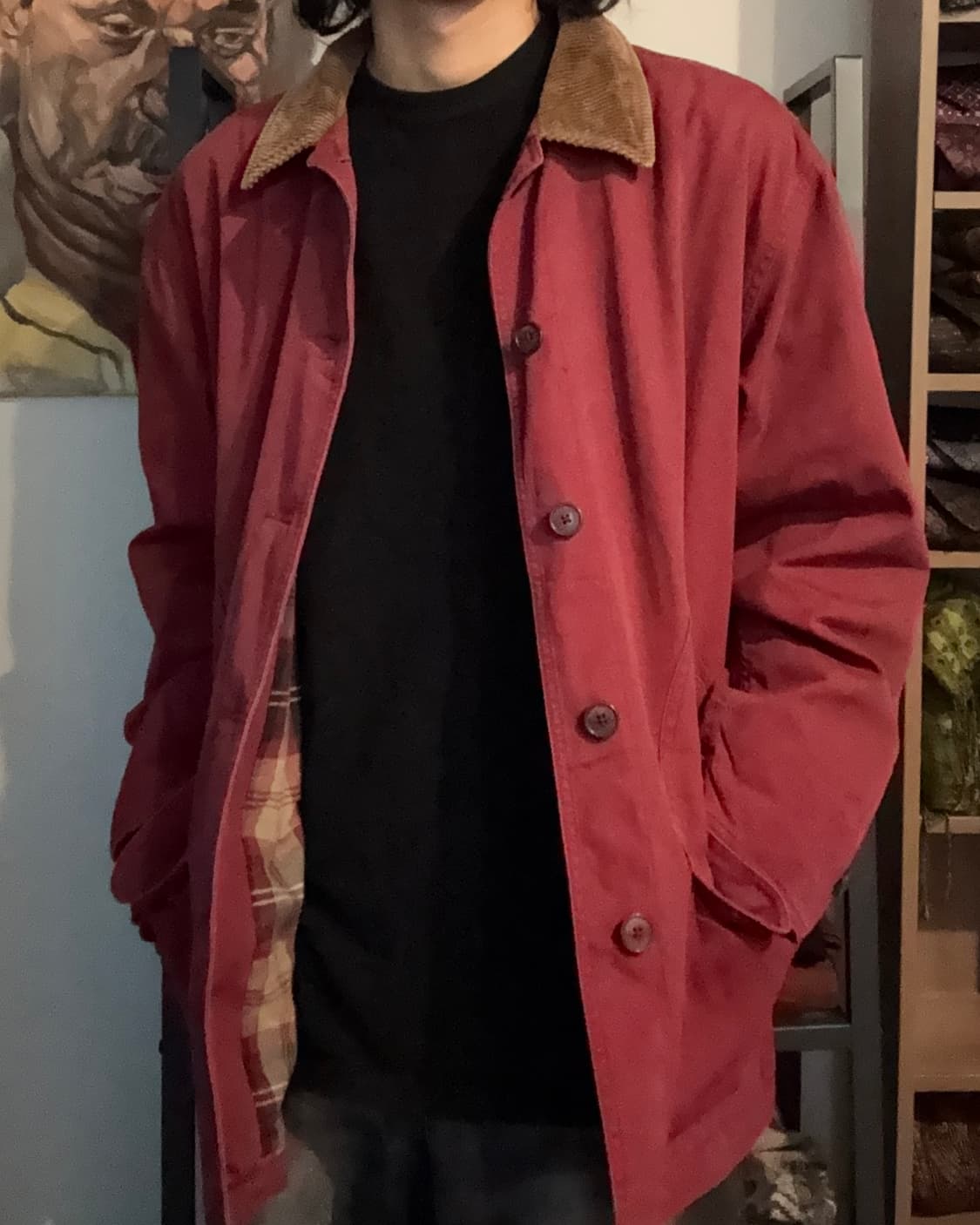 lands end 버건디 헌팅 자켓 상품이미지8