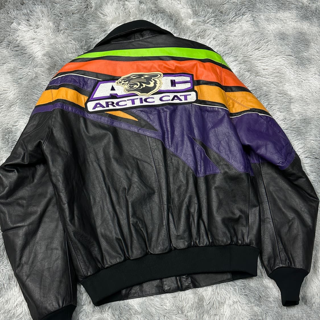 빈티지 아크틱캣 레이싱 가죽자켓 L 상품이미지4