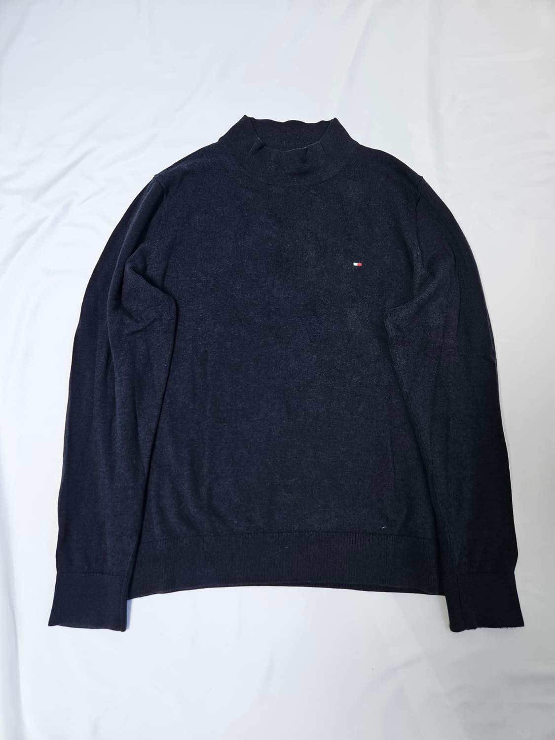 타미힐피거 목폴라 터틀넥 코튼실크 니트 스웨터 옴므 M 상품이미지1