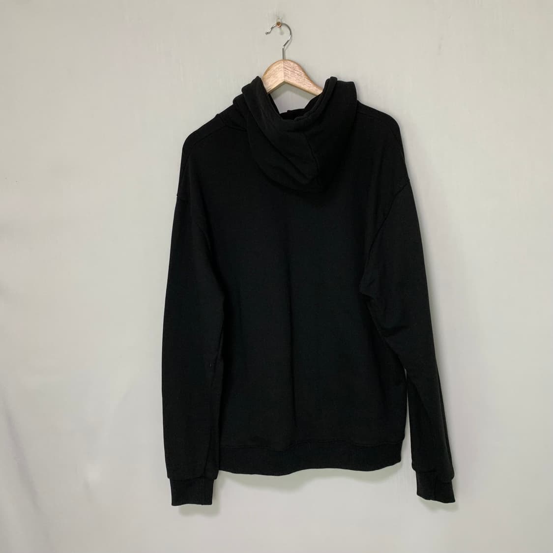 메종키츠네 폭스 자수 블랙 루즈핏 후드티 남녀공용 상품이미지6