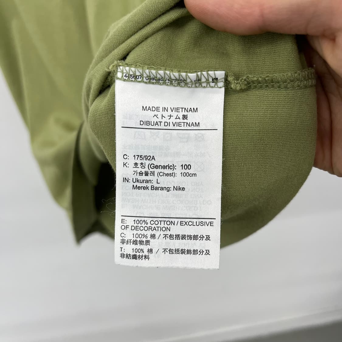 나이키 반팔 티셔츠 올리브 그린 여성L 상품이미지5
