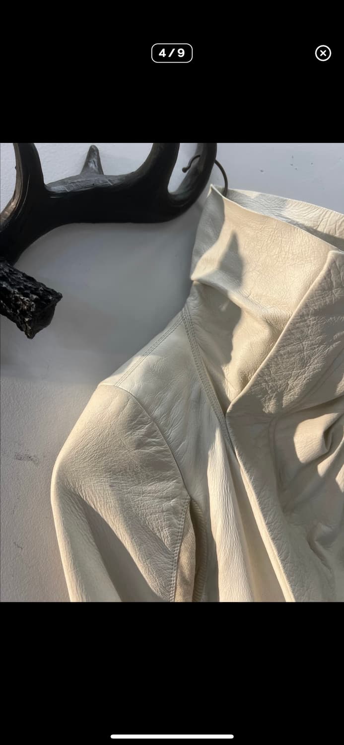 릭오웬스 양가죽 라이더 자켓 상품이미지4