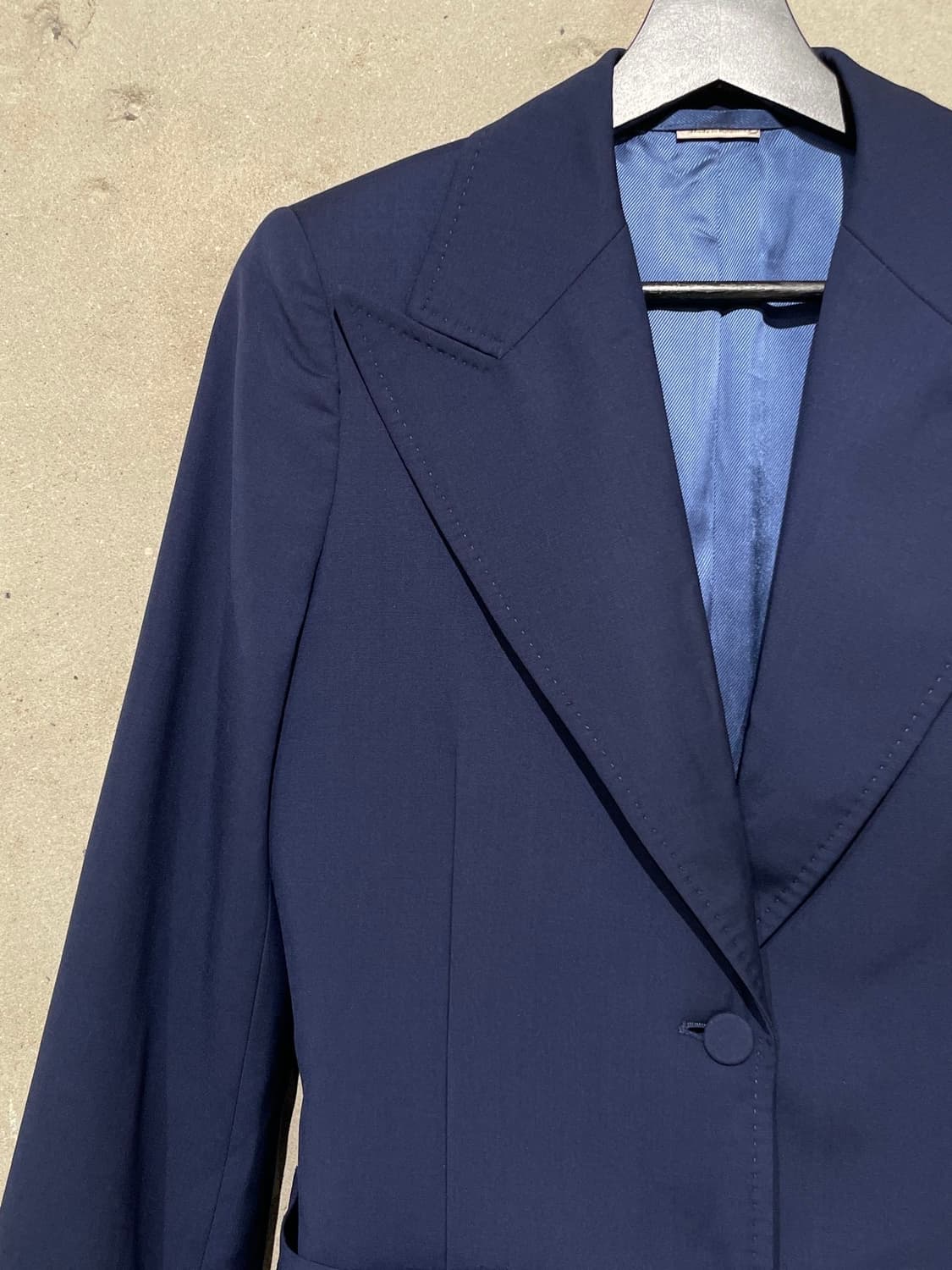 구찌 네이비 패치 포켓 2B 울 블레이저 상품이미지2