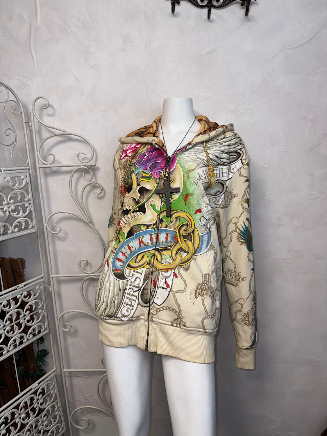 Christian Audigier old school punk 후드집업 상품이미지6