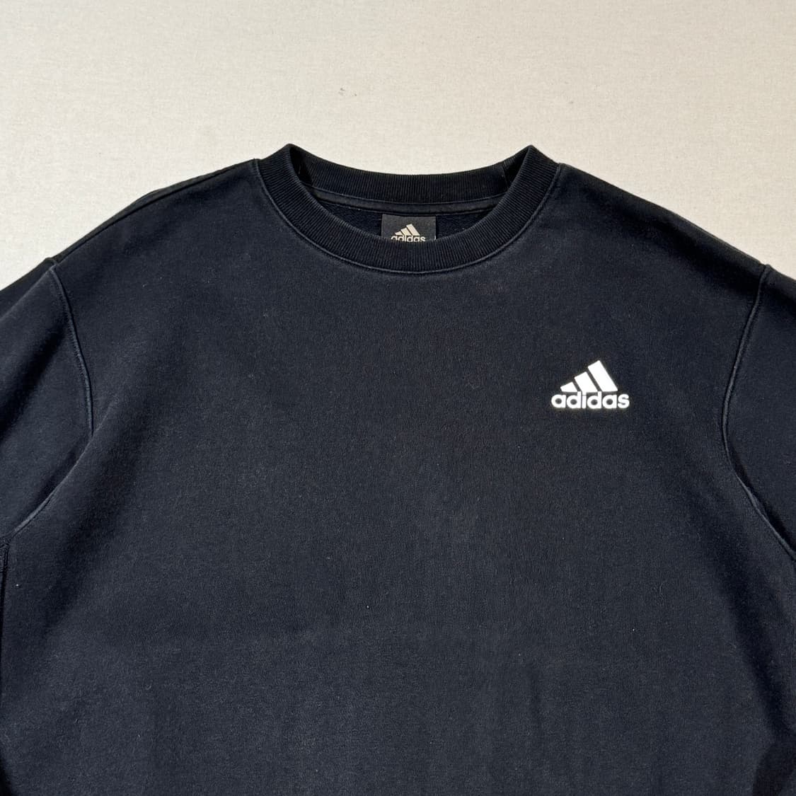 M) 아디다스 블랙 맨투맨 티셔츠 상품이미지3
