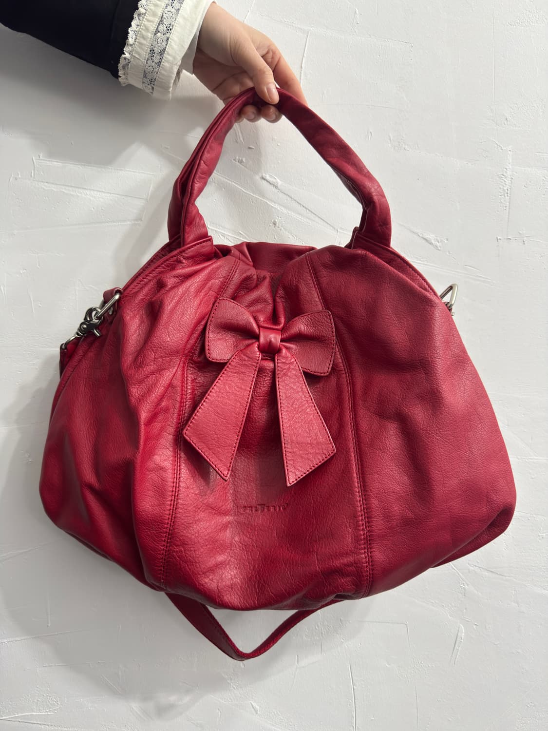 frederic red leather bag 상품이미지2