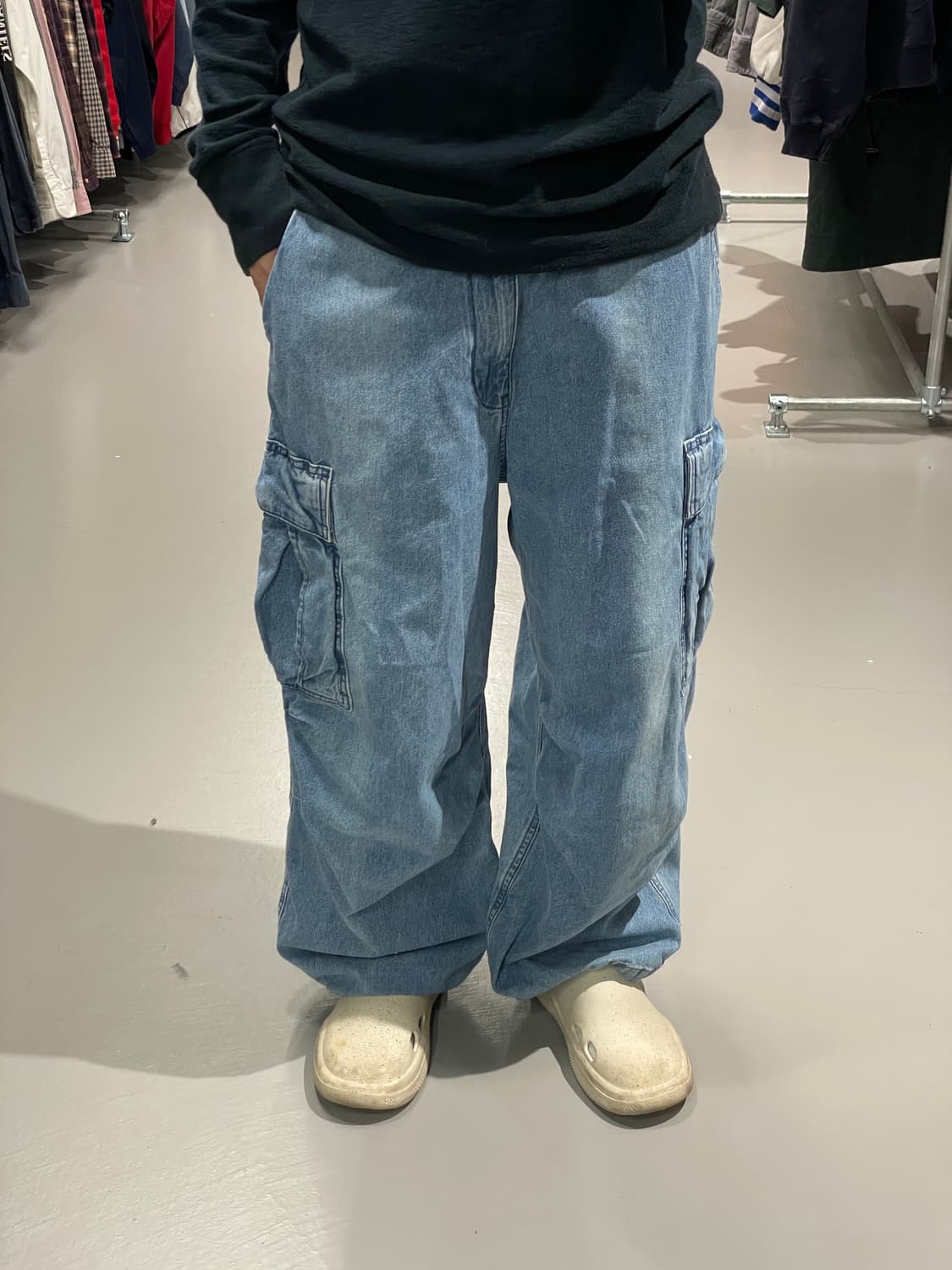 빈티지 카고 데님 팬츠 상품이미지1