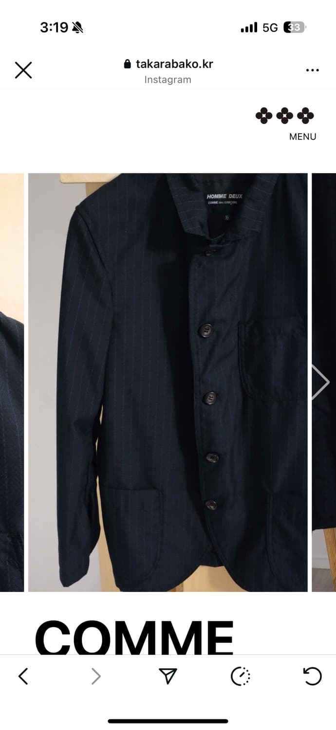 COMME des GARÇONS HOMME DEUX 2018 4B Str 상품이미지4