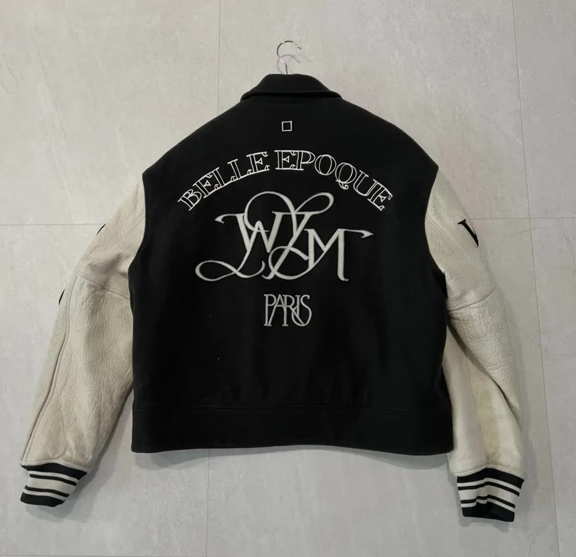 우영미 그레이 바시티 자켓 상품이미지5