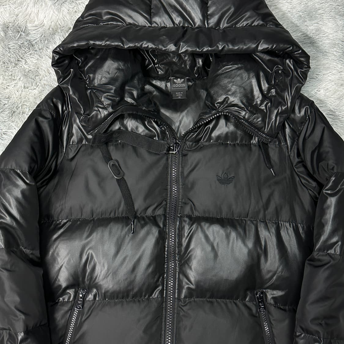 아디다스 덕다운 후드패딩 유광 상품이미지2